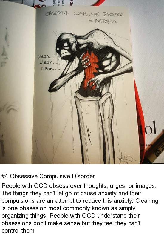 Artist creates drawings that show what mental illness